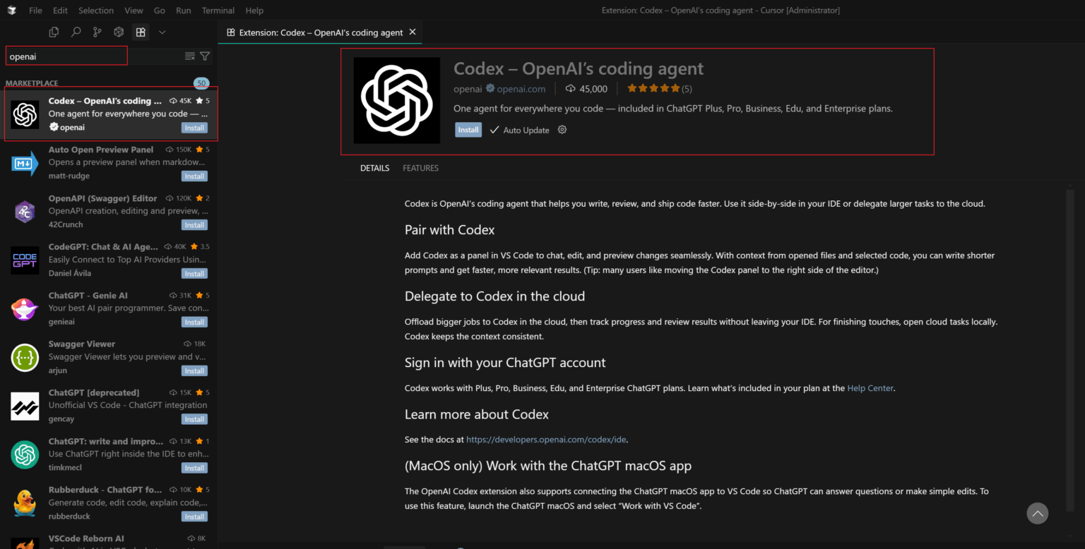 如何在 VS Code 中使用 OpenAI 的 Codex Agent：Step by Step - Hana - 探索有趣的世界